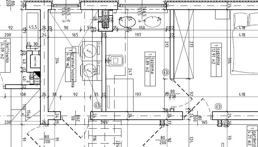 Funkcjonalna łazienka małżeńska