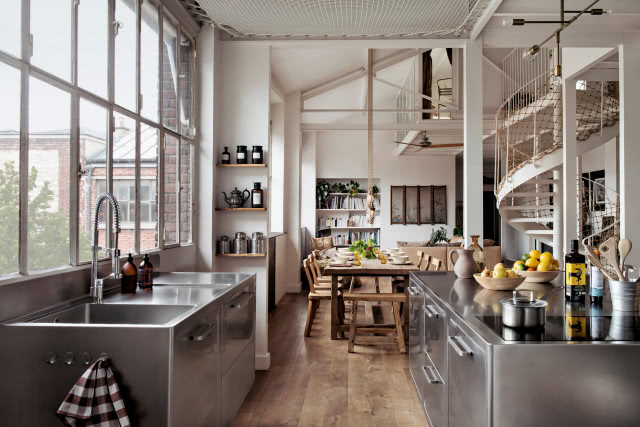 metalowe fronty kuchenne