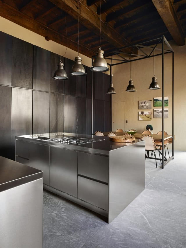 metalowe fronty kuchenne