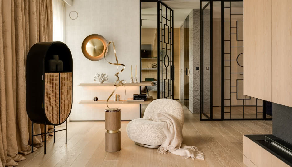 Artystyczne mieszkanie na Powiślu. Kolor, faktura i rozwiązania wywołujące dobre emocje