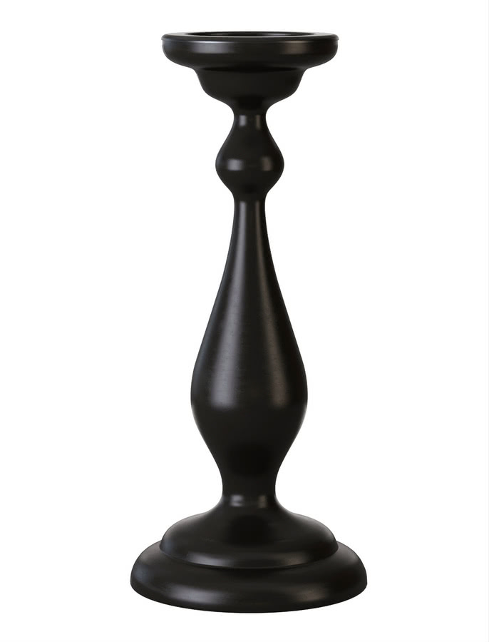 Ciemnobrązowy drewniany świecznik ÅRYD na świecę...