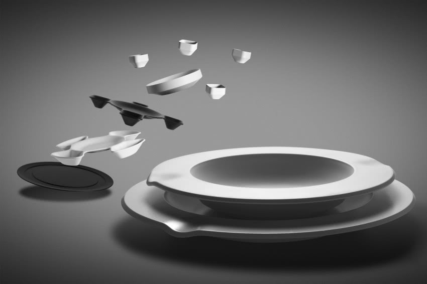 Zestaw Venti4 - talerze i miseczki z melaminy...