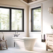OKNOPLAST, okna PILAR, kolor onyx semimatt.