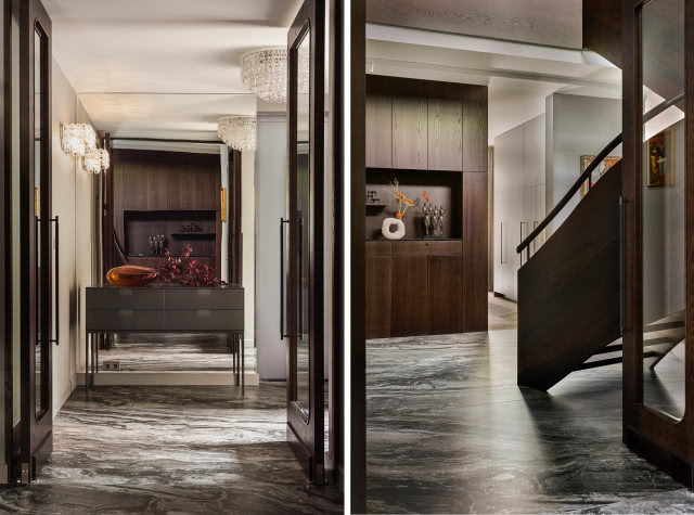 Nowoczesny hall w dużej willi