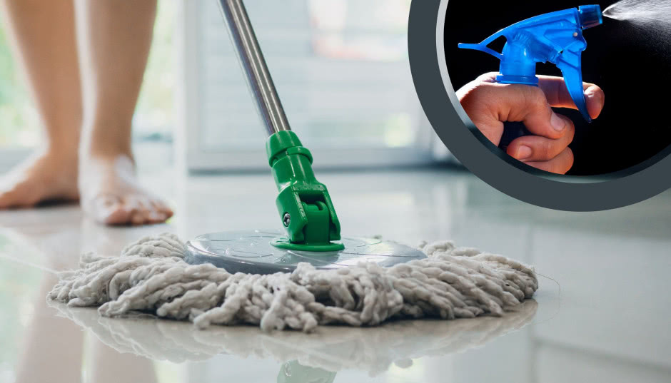 Domowa mieszanka z 4 składników niweluje plamy na podłodze. Lśnią jak po woskowaniu