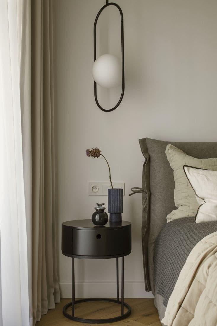 Sypialnia utrzymana w tonacji
barw ziemi daje...