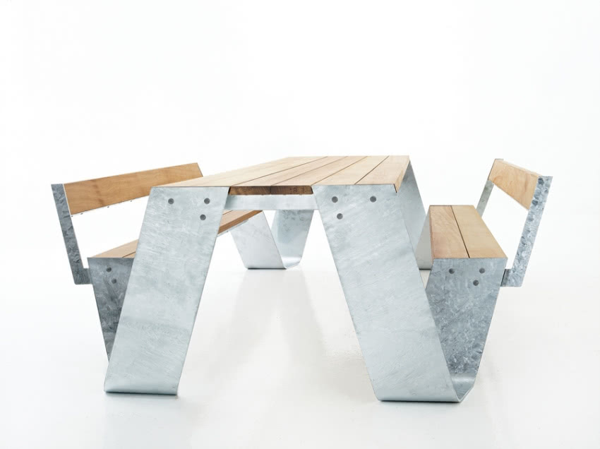 Stół piknikowy Hopper, projekt: Dirk Wynants.