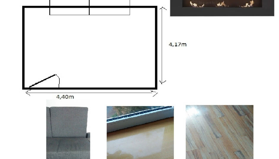 Biokominek w salonie