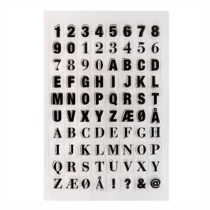 Komplet nakładek na pieczątki Letters & Numbers, Monograph, WESTWING NOW, 24,90 zł