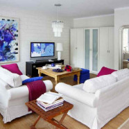 Biel i kobalt - metamorfoza mieszkania
