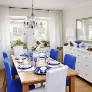 Biel i kobalt - metamorfoza mieszkania