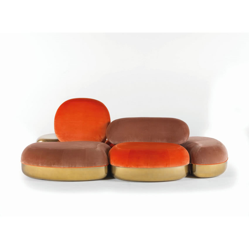 Belmer, geometryczna niska sofa, dostępna w...