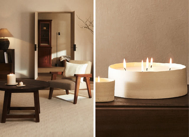 wnętrze w beżu i brązie