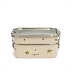 Pudełko śniadaniowe ze stali nierdzewnej Lemon, Konges Slojd, MUMA CONCEPT, 165 zł