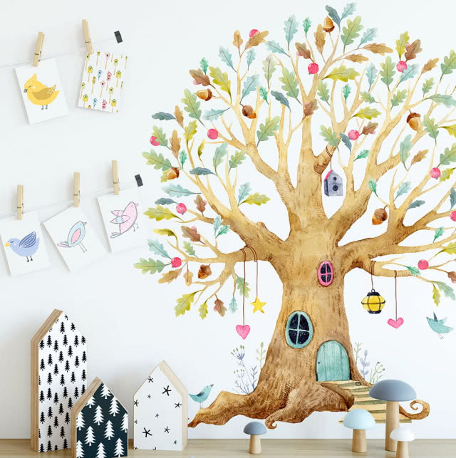 drzewo-naklejka na ścianę