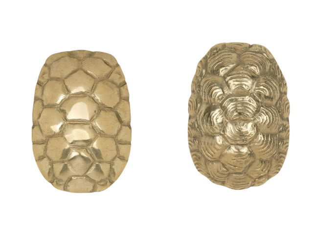 Mosiężne uchwyty meblowe/dekoracje ścienne Imbricata - od 140 zł 