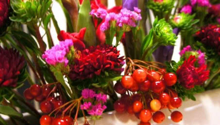 Kolorowe kompozycje kwiatowe - zdjęcia