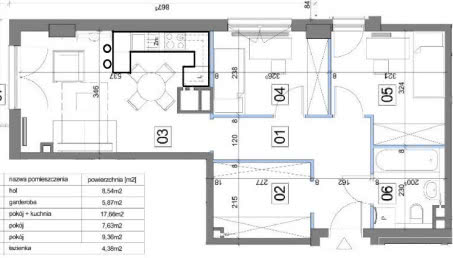 Mieszkanie z garderobą