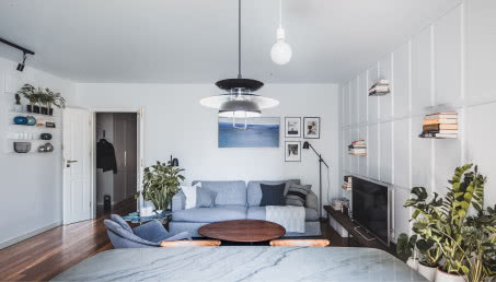 Przytulny minimalizm na warszawskim Żoliborzu