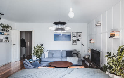 Przytulny minimalizm na warszawskim Żoliborzu