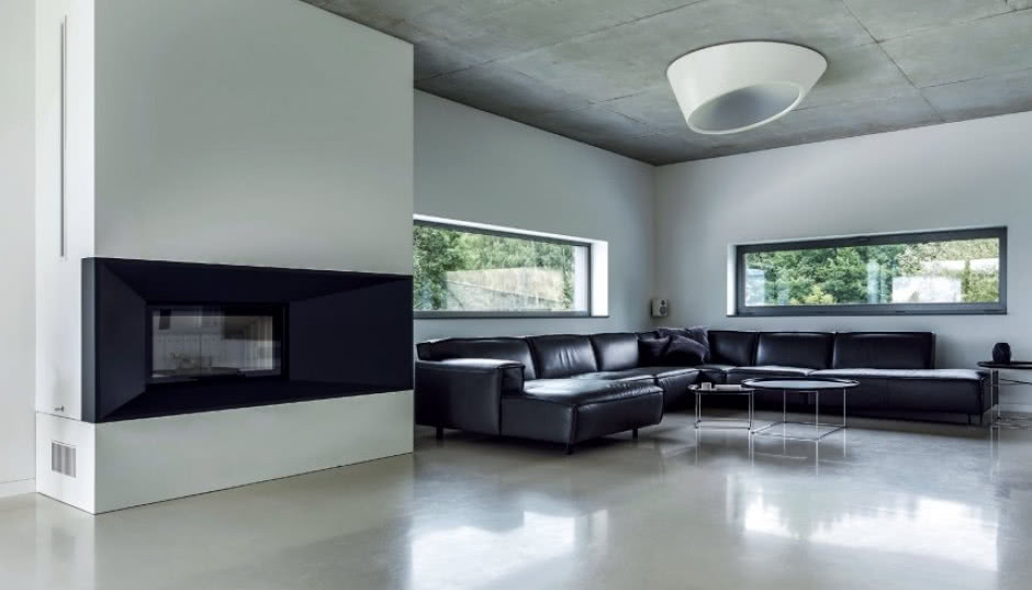 Beton, minimalizm i panorama Krakowa za oknem