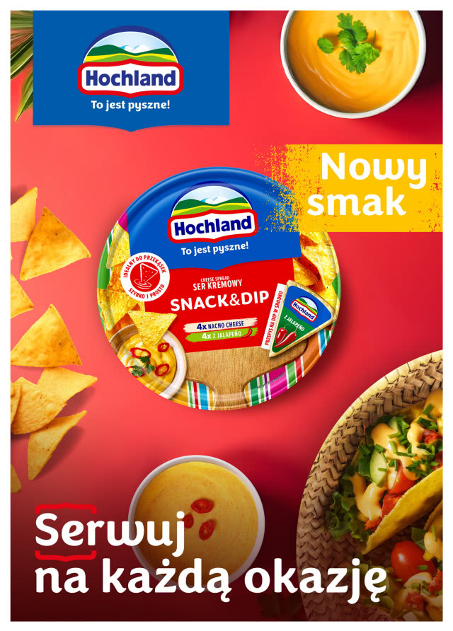 SNACK & DIP - nowość Hochland, która rozkręci każde spotkanie