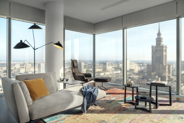 Mieszkanie w chmurach - apartament w warszawskim wieżowcu