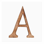 Dekoracyjna litera z drewna