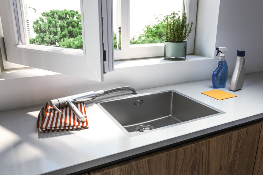 Franke bateria kuchenna podokienna Centro...