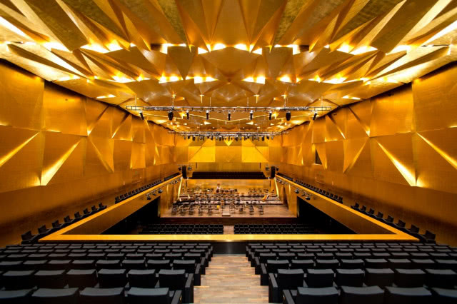 Sala koncertowa w Filharmonii szczecińskiej