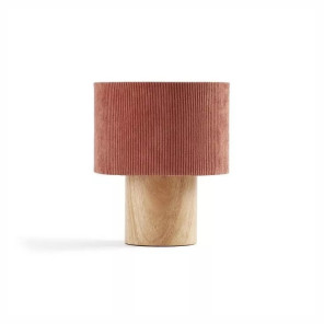 Lampa stołowa ze sztruksu