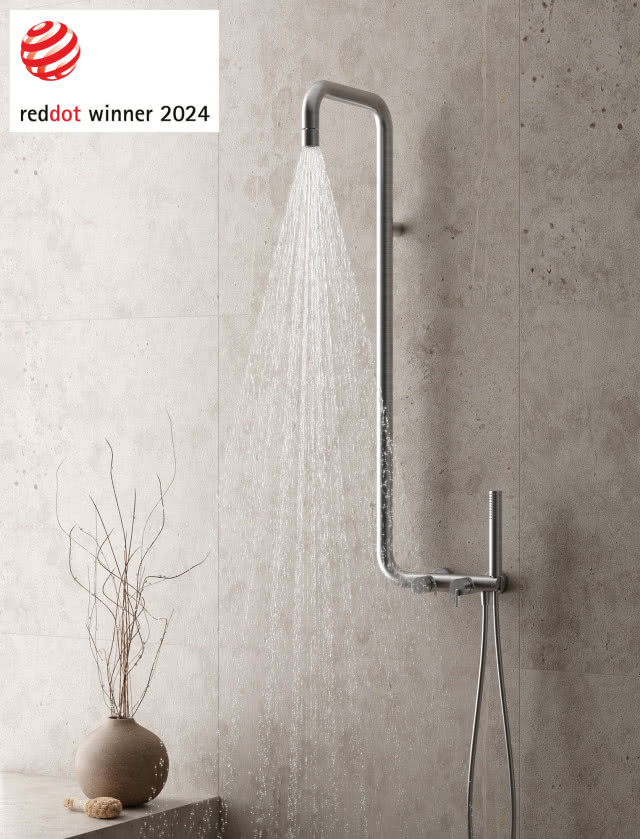 deszczownica Silia, kabina prysznicowa, wazon z gałązkami, 