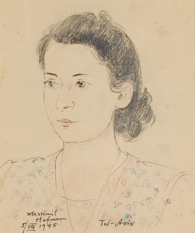 DESA Unicum,Wlastimil Hofman Portret kobiety 1945 est. 1200-2000 zł