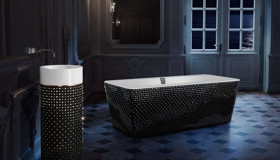 Kąpiel w kryształach Swarovskiego - łazienkowy projekt Villeroy & Boch