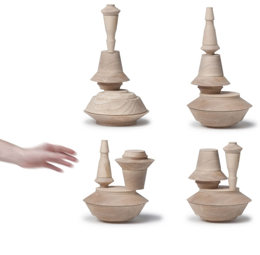 Cairn to komplet drewnianych pojemników, które...