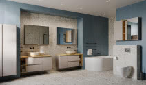 Meble łazienkowe MODUO w odcieniu kaszmiru
