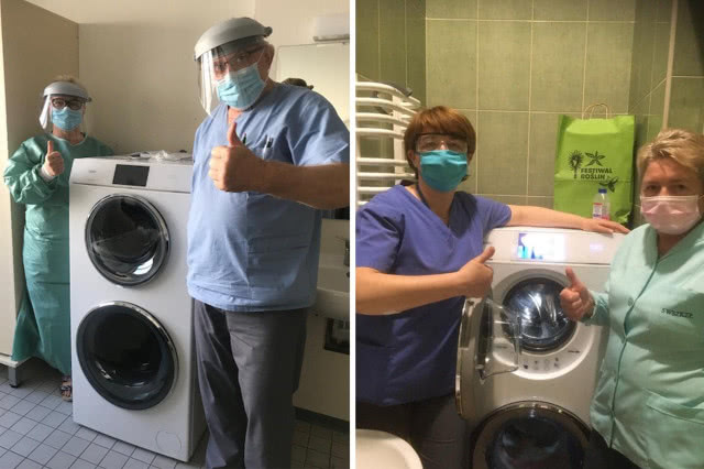 Firma Haier przekazała pralko - suszarki placówkom medycznym w Polsce