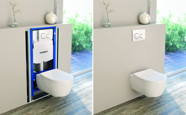 muszla podwieszana, stelaż