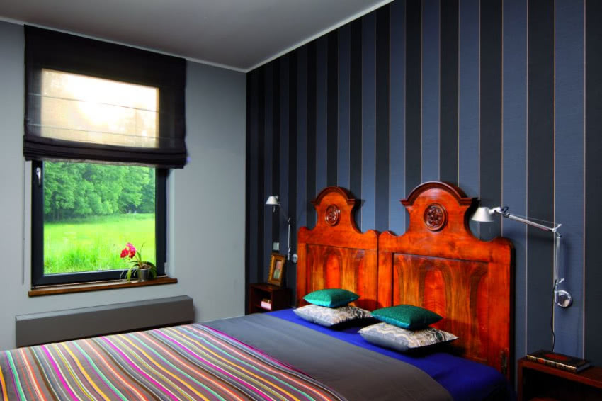 Wsypialni nowoczesnosć miesza się z tradycją....