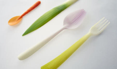 Graft - sztućce i naczynia jednorazowe jak warzywa