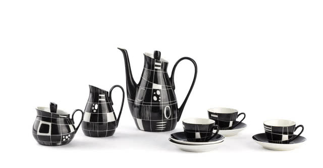 Serwis do kawy "Lidia" dla dwóch osób_lata 60. XX w. chodzież