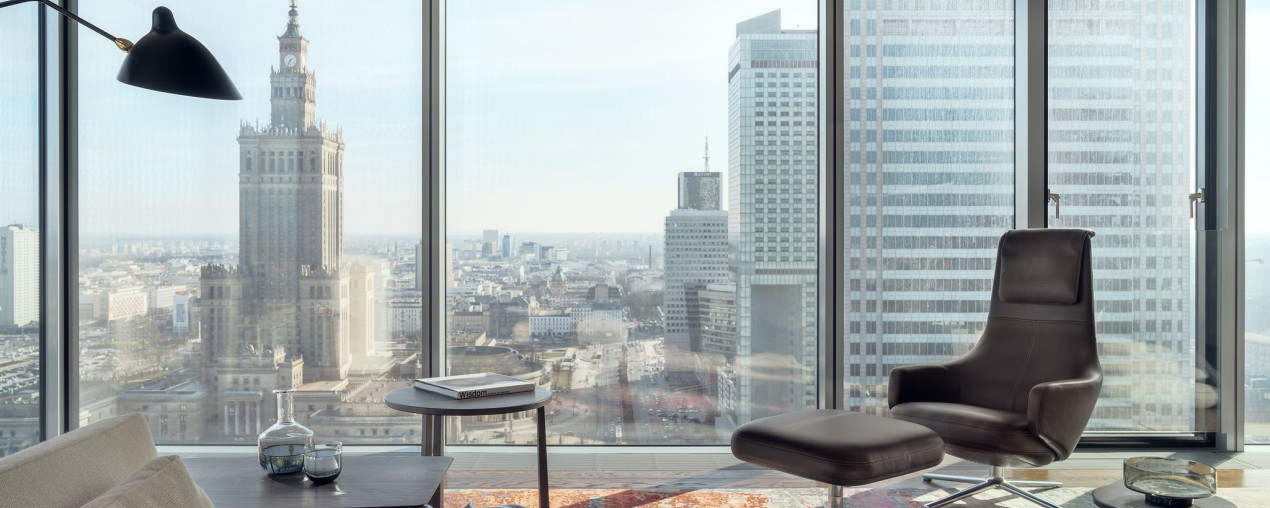 Mieszkanie w chmurach - apartament w warszawskim wieżowcu