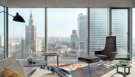 Mieszkanie w chmurach - apartament w warszawskim wieżowcu