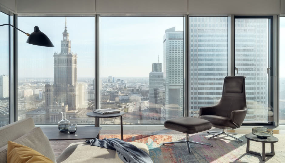 Mieszkanie w chmurach - apartament w warszawskim wieżowcu