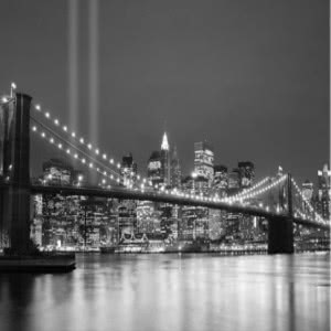 Fototapeta proponowana przez projektanta: Most brooklyński nocą, wym: 375 x 250 cm
