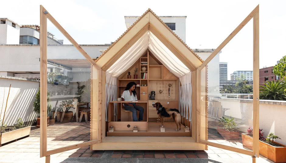 To sposób na brak miejsca! Modułowy domek IWI można powiększać i zmniejszać w zależności od potrzeb