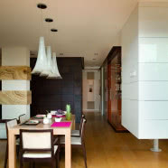 Szklane ściany apartamentu