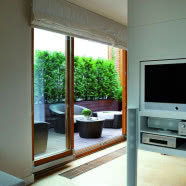 Szklane ściany apartamentu