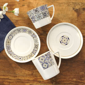 Aranżacja wielkanocnego stołu z porcelaną Villa Italia