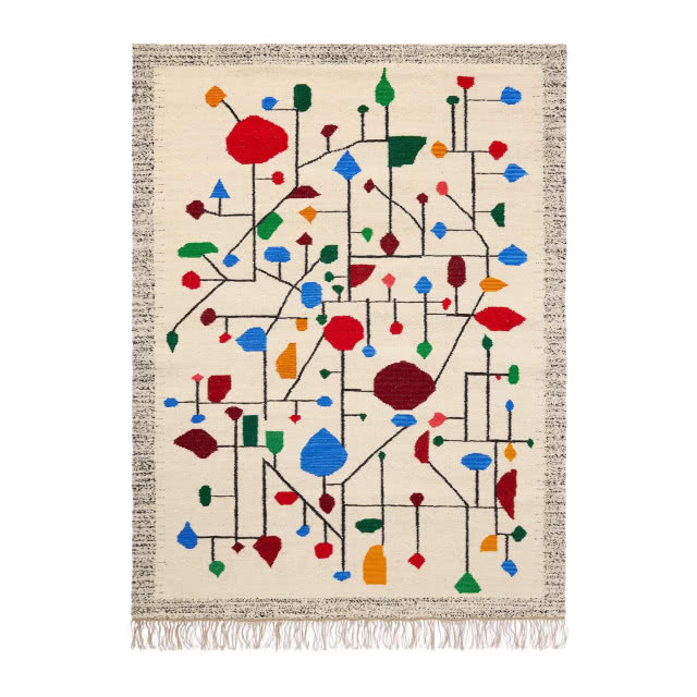 Ręcznie tkany kilim na ścianę